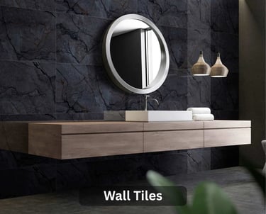 Modern room with elegant marble-finish floor tiles and luxury wall tiles – Rosso Ceramics Pvt Ltd