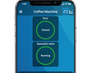 Nice ELAN app for remote smart lock and door access.