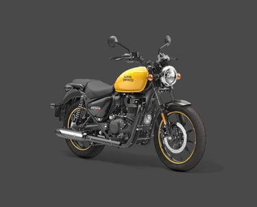 Royal Enfield Meteor 350 cruiser bike rental in Guwahati - Bhara Gari Rentals