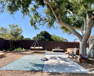 Private outdoor space for dialogue and movement sessions