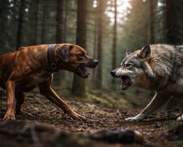 Qui gagne entre un loup et un chien ?