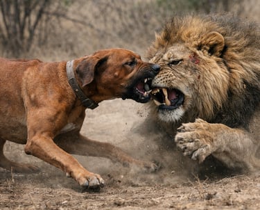 Quel chien peut tuer un lion
