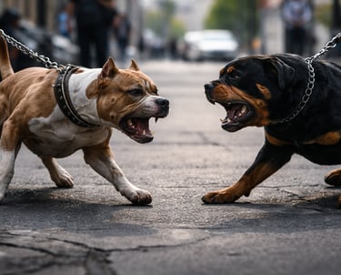Qui gagne entre un pitbull et un rottweiler ?