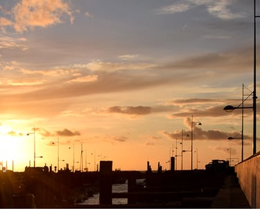 La vue du Port des Brochets