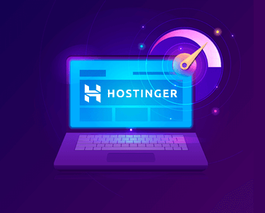 a laptop computer with a host hosting sign on it