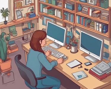 A dark image featuring the word 'hub' and an Amazon smile logo beneath a bright, white fluorescent light strip.