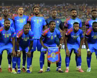 Equipe de la RD C avant le match