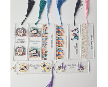 Acrylic bookmarks with Pioneer School Designs for JWs