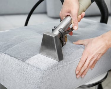 lifting a dirt from sofa