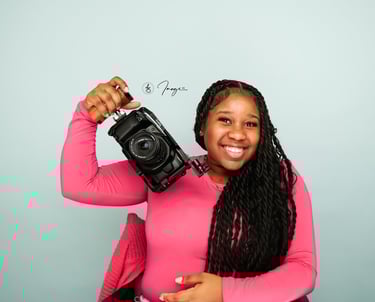 A Female Holding a camera