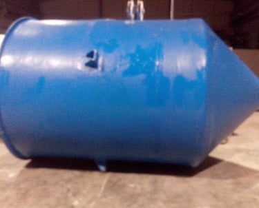 PP-FRP REACTION VESSEL - CONICAL BOTTOM