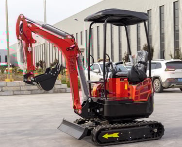 TERROR XVIII red mini excavator by TYPHON