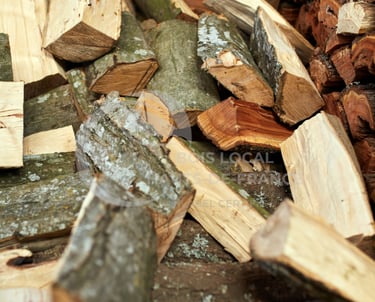 un tas de copeaux de bois