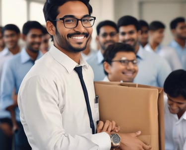 A person practicing for an interview with a mentor.