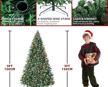 Pre-Lit Artificial Christmas Tree a christmas tree with a christmas tree and a christmas tree