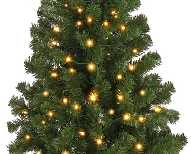 4Ft Small Christmas Tree wtih Lights, 120a christmas tree with a potted planter and a potted planter