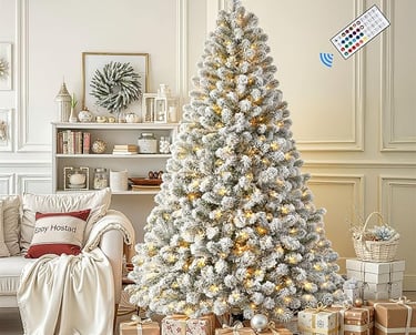 a christmas tree with a remote control