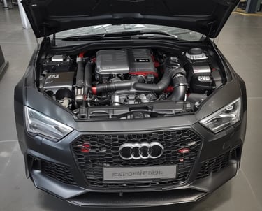 A sleek sports car speeding on a winding road, showcasing its power and agility.
