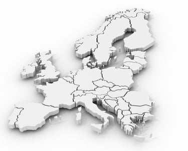 a map of europe with a map of europe and the european union