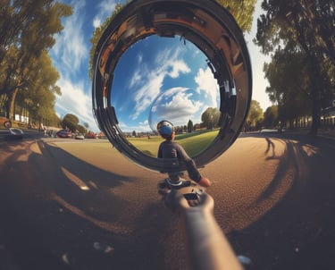 four people watching on white MacBook on top of glass-top table