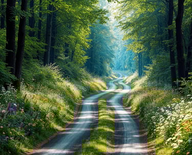 Un chemin dans la forêt