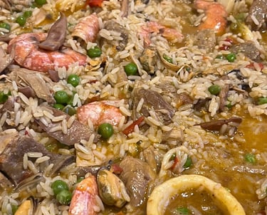 una imagen de nuestra paella