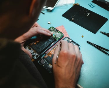 Phone getting repaired