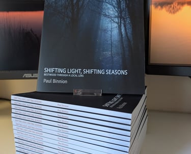 paul binnion shifting light shifting seasons book woodland photography in bestwood country park nott