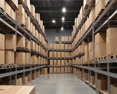Stacks of bright orange shipping containers with the Hapag-Lloyd logo are arranged against a dark, overcast sky, creating a striking contrast. The containers are aligned neatly, showcasing international trade and logistics.
