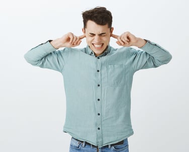 a man with a surprised look on his face