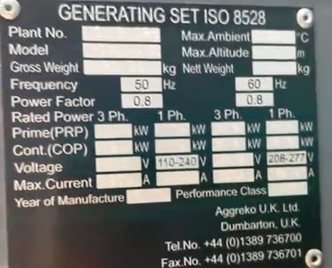 Aggreko-Cummins QSK60 Natural Gas Generator Set