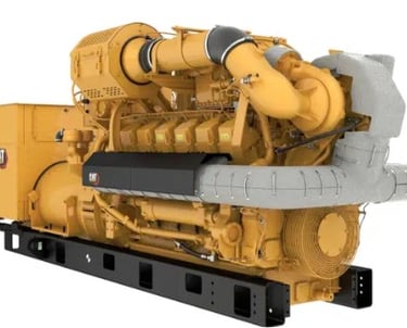 New Caterpillar G3512H, 1500 kW, 400v. 50 Hz.