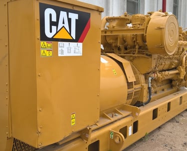 One (1) Surplus CAT 3512C, 1045kW Prime, 600v. 60 Hz. 1200 RPM, Diesel Generator Set