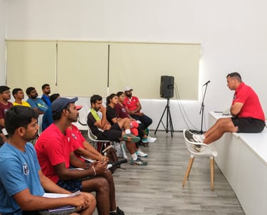 Cesar Performance Coach at GPTCA seminar where he is training coaches