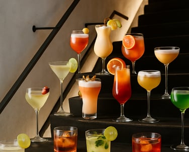 kokteilių degustacija