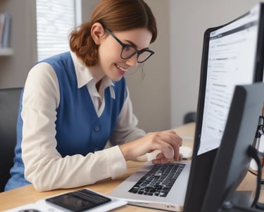 A hand holding a remote control points towards a large TV screen with the Universal logo displayed. The room includes a wooden shelf with books and a plant, and appears cozy and lived-in.