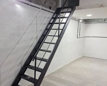 Fabricacao de Escada um lance em Ribeirao das Neves-MG-3