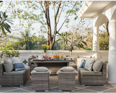 photo d'une terrasse de maison