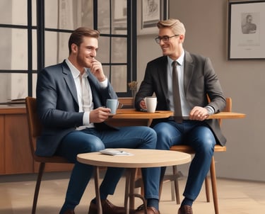 A professional lawyer providing consultation to a client.