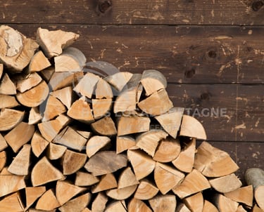 un tas de bûches empilées les unes sur les autres