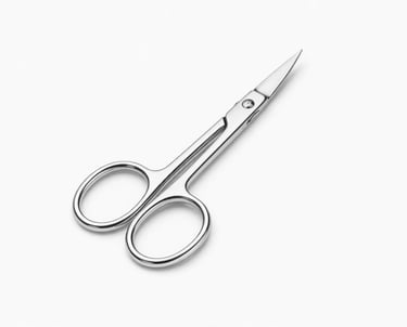 Stainless steel eyebrow scissors for accurate trimming, professional beauty tool export
