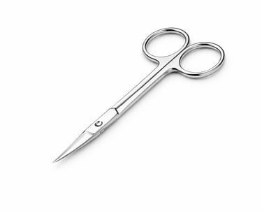 stainless steel iris scissors instrument CE certified for fine precision cutting.