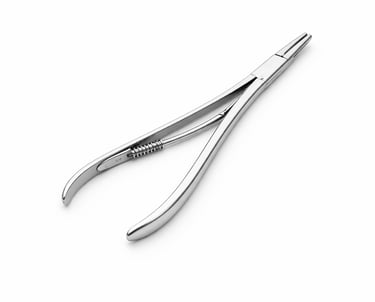 stainless steel Mathieu needle holder instrument CE certified for spring handle needle control.