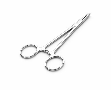 stainless steel Mayo Hegar needle holder instrument CE certified for strong needle grip.