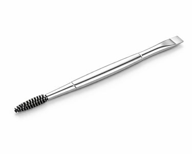 Metal eyebrow shaping tool for precise brow definition, OEM beauty tool manufacturer