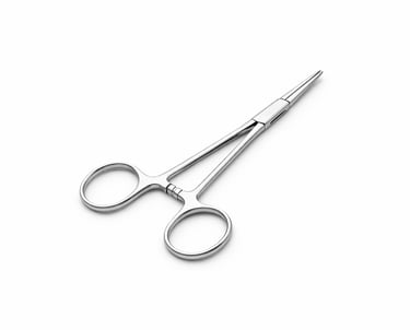 stainless steel mosquito forceps instrument CE certified for small vessel hemostasis.