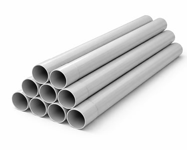 PVC pipes for drainage and water supply systems