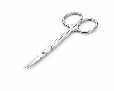 stainless steel stitch scissors instrument CE certified for suture cutting and removal.