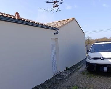 Traitement toiture par drone | Alti' Drone & Services