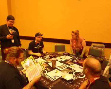 Matt runs a game for some unsuspecting do-gooders.